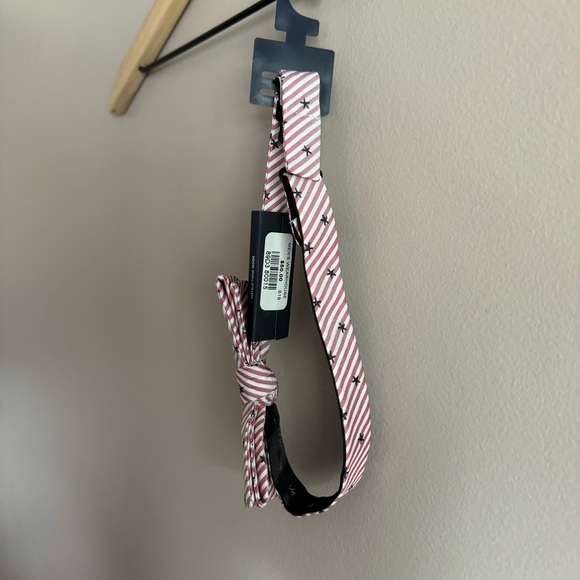 NWT TOMMY HILFIGER Adjustable Bow Tie Red, White, Blue Stars & Stripes America - Picture 2 of 4